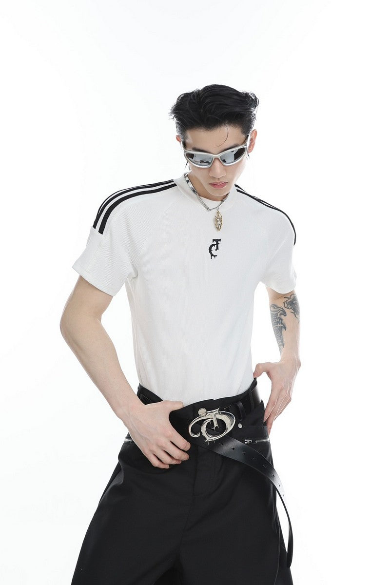 Striped Logo Tee
