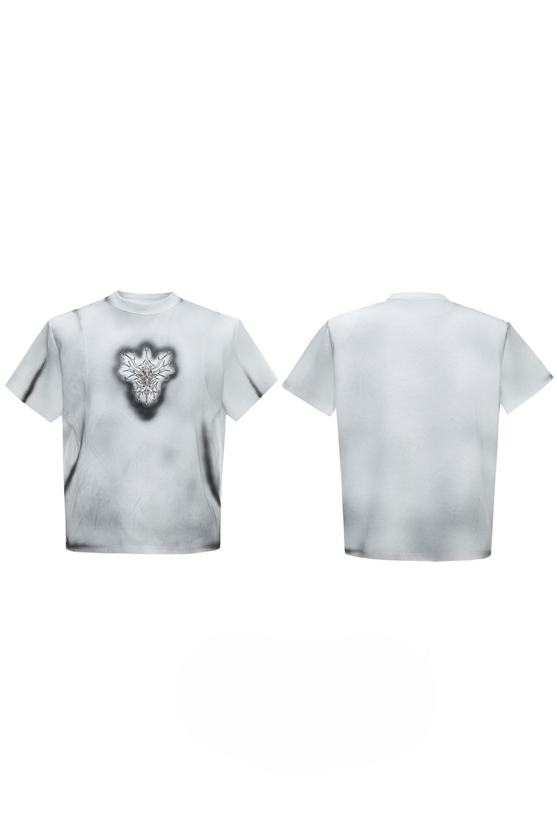 Spray Dyed Padded T-Shirt
