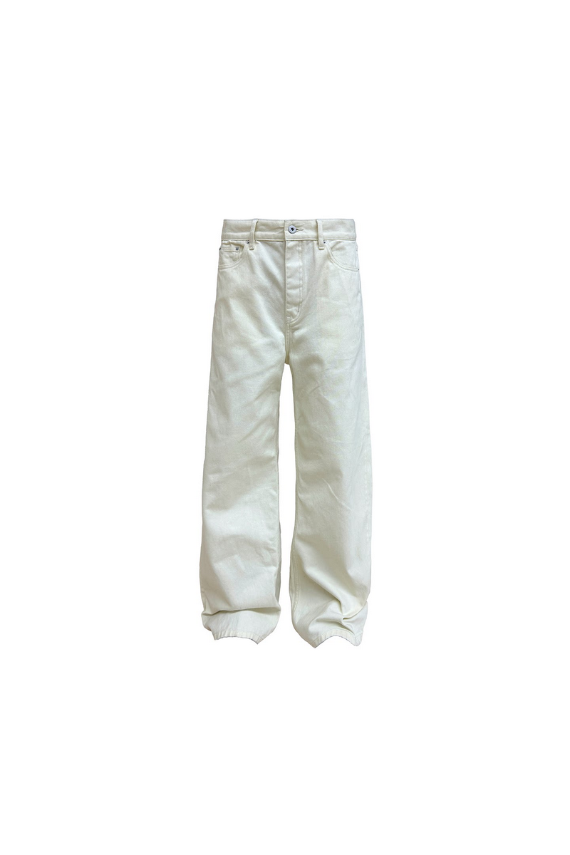 Washed Straight Jeans