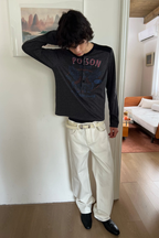 Distressed Pegasus Henley Shirt