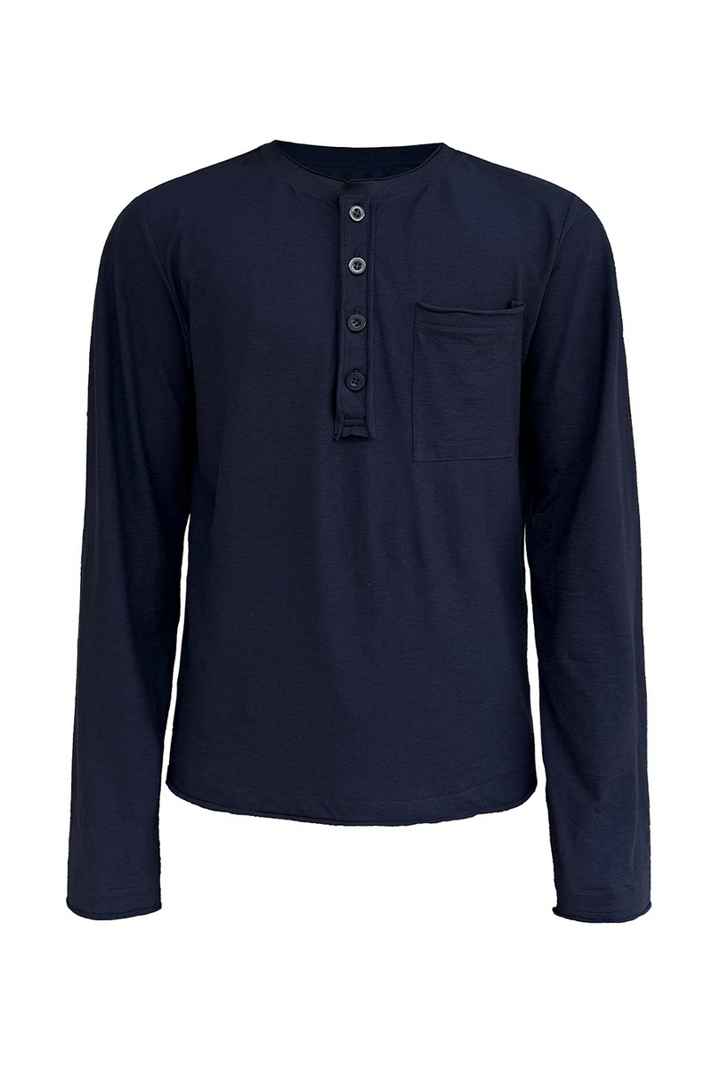 Pocket Henley Long Sleeve