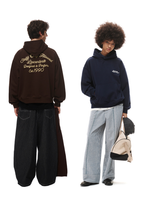 Chain Stitch Graphic Hoodie