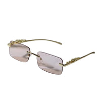 Gold Frame Green Lens