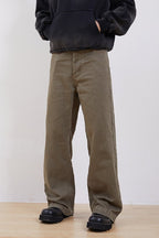 Washed Straight Trousers