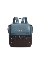 Retro Colorblock Commuter Backpack