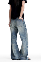 Washed Straight Leg Jeans
