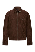 Studded Suede Western Jacket
