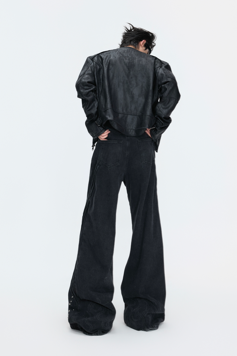 Distressed Deconstructed Jeans