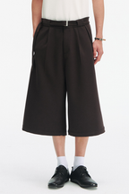 Twill Cropped Trousers