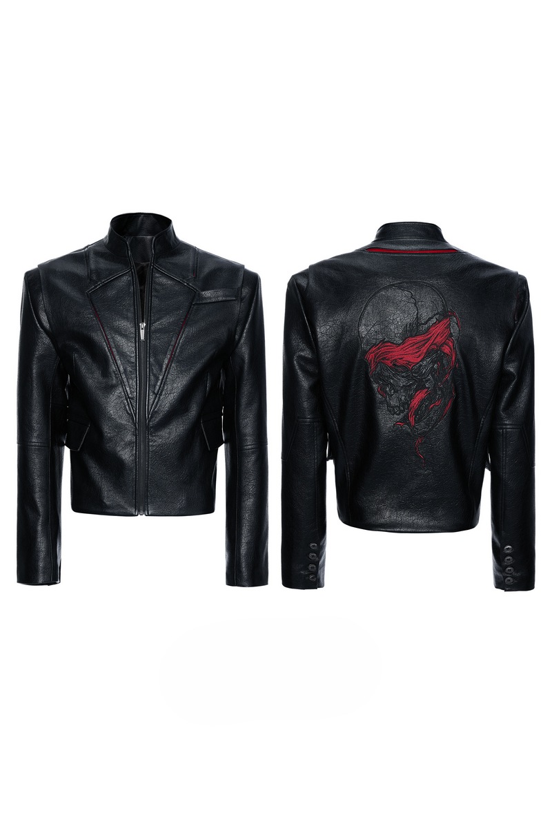 Cracked Skull Leather Jacket