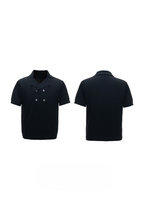 Embroidered Open Knit Shirt