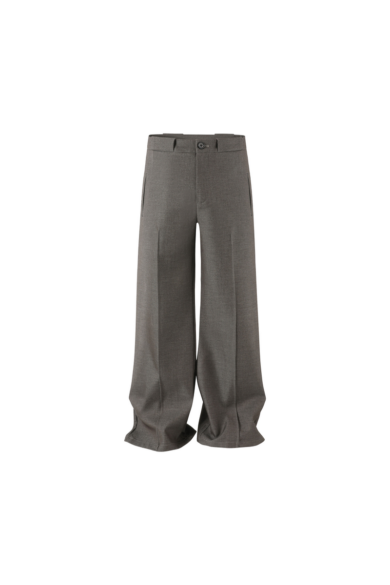 Straight Pleated Trousers