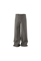 Straight Pleated Trousers