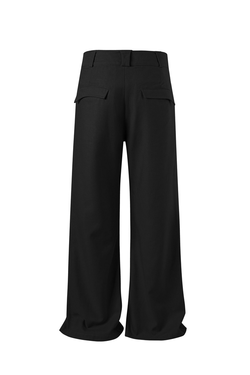 Pleated Linen Trousers