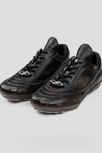 Retro Leather Racing Sneakers