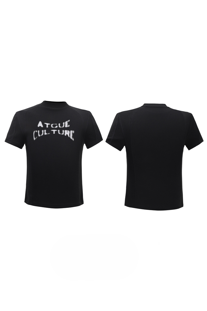 Ribbed Logo T-Shirt