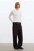 Snap Button Henley Shirt