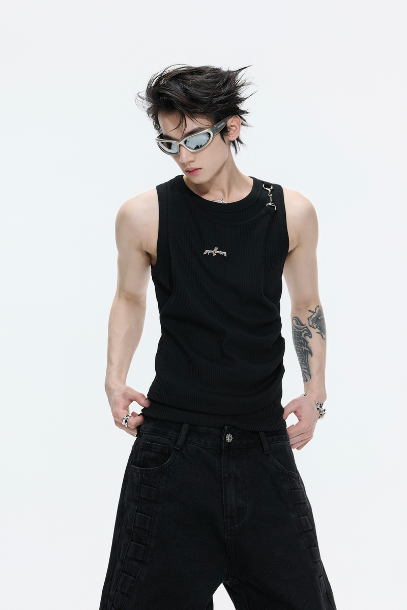 Layered Ribbed Tank Top