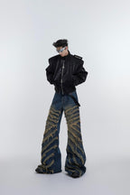 Destroyed Flared Jeans