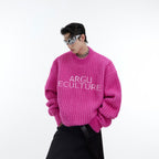 Heavy Knit Logo Sweater