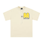 Flower Puff Print Logo Tee