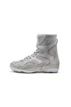 Distressed High Top Boxing Boots