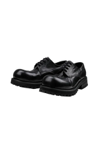 Platform Horsehide Derby Shoes