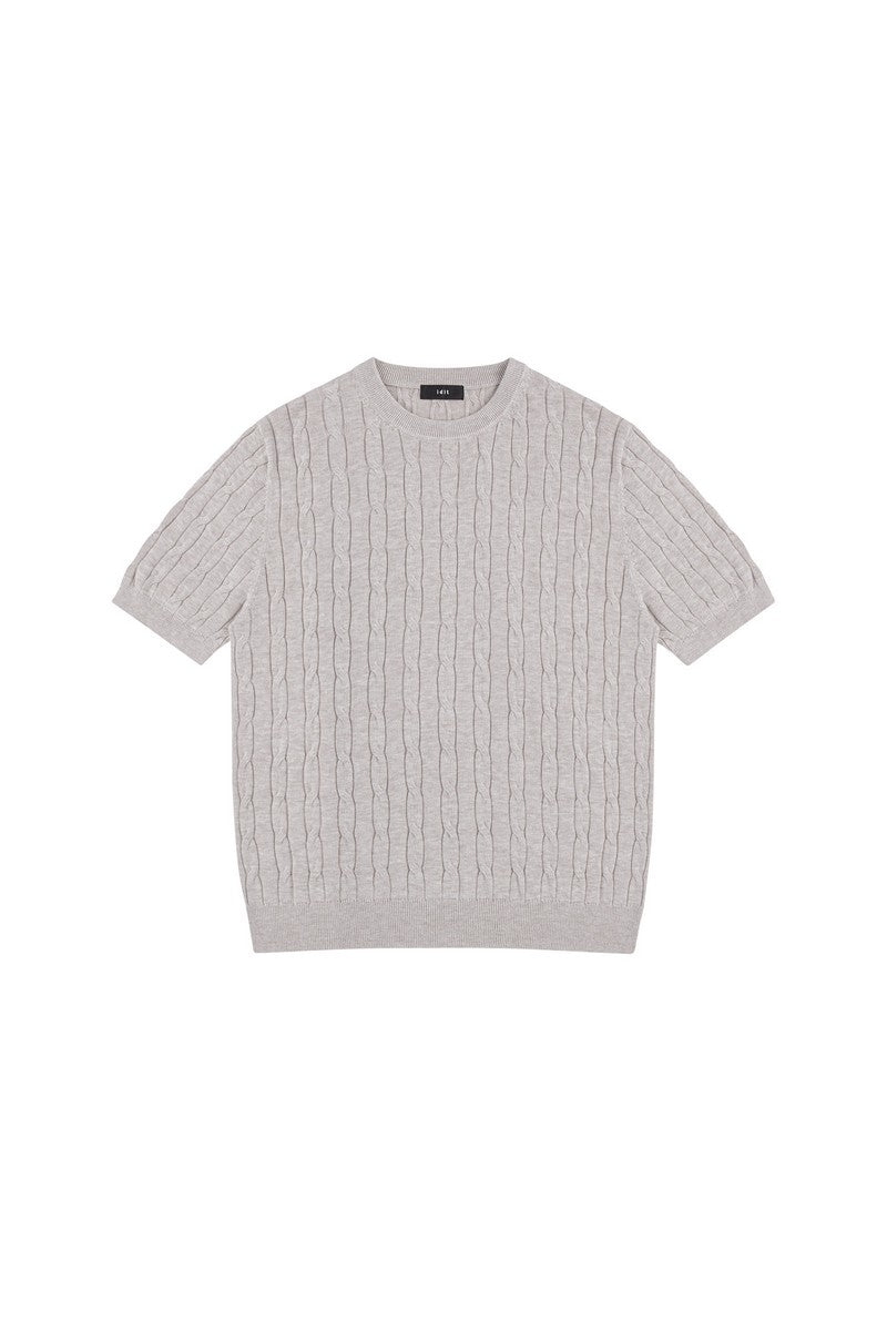 Cable Knit T-Shirt