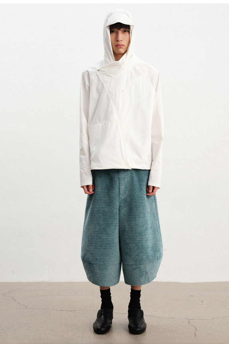 Textured Wide Leg Capris