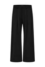 Houndstooth Pleated Wide Pants