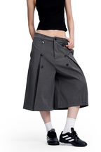 Striped Cropped Trousers