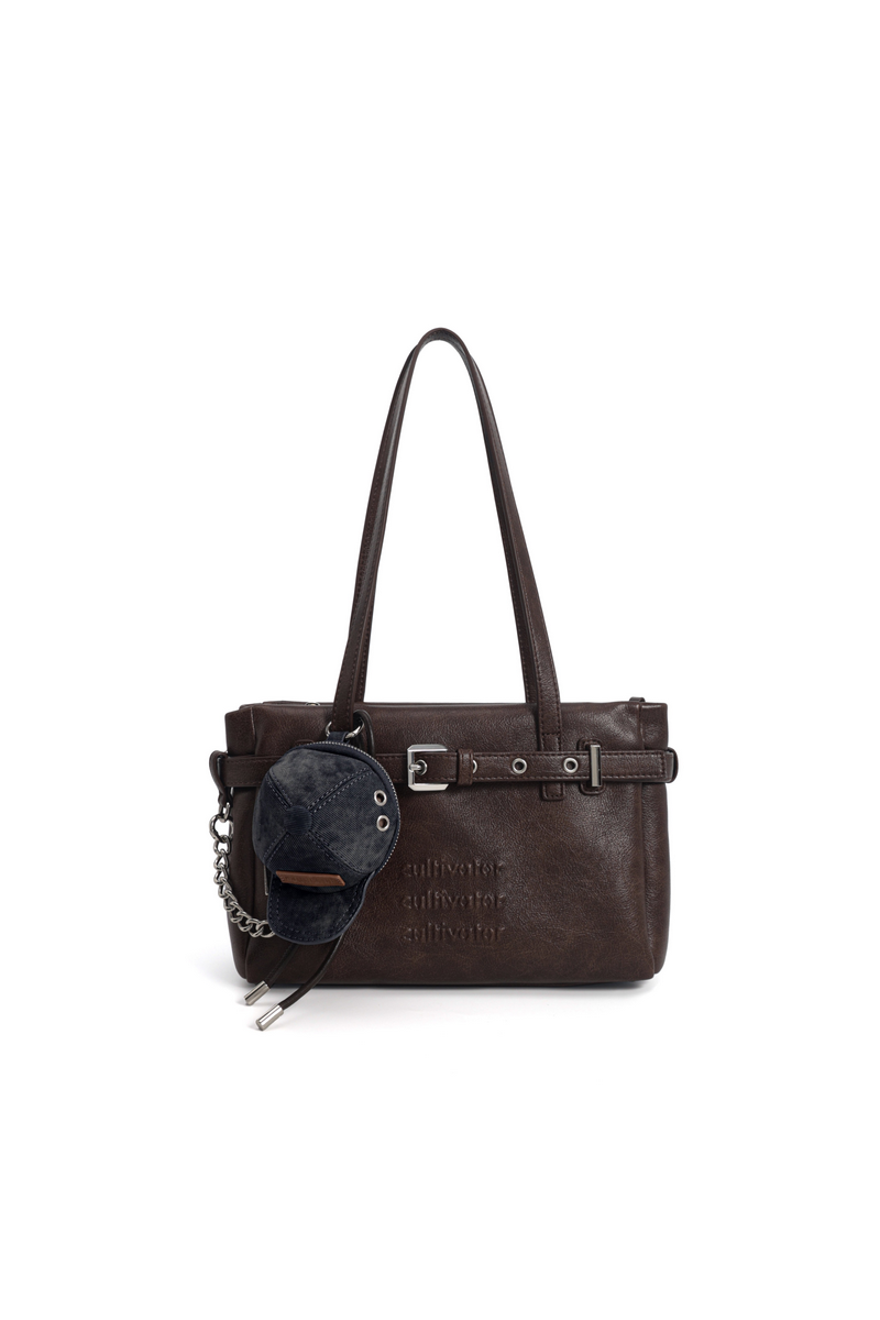 Leather Moto Shoulder Bag