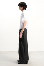 Pleated Wide Leg Trousers