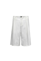 Houndstooth Pleated Capri Pants