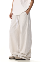 Patchwork Stripe Wide Pants