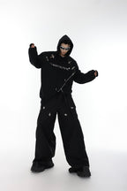 Irregular Zipper Logo Sweater