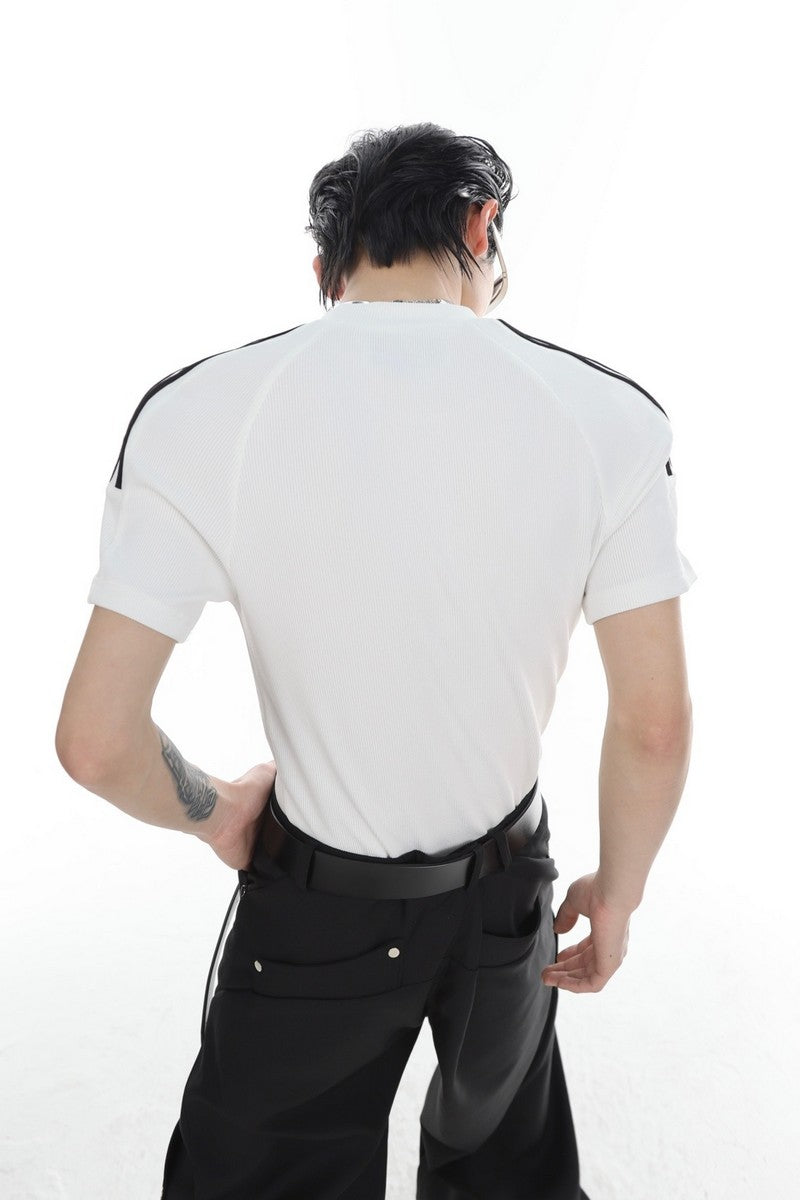 Striped Logo Tee