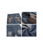 Embroidered Straight Jeans