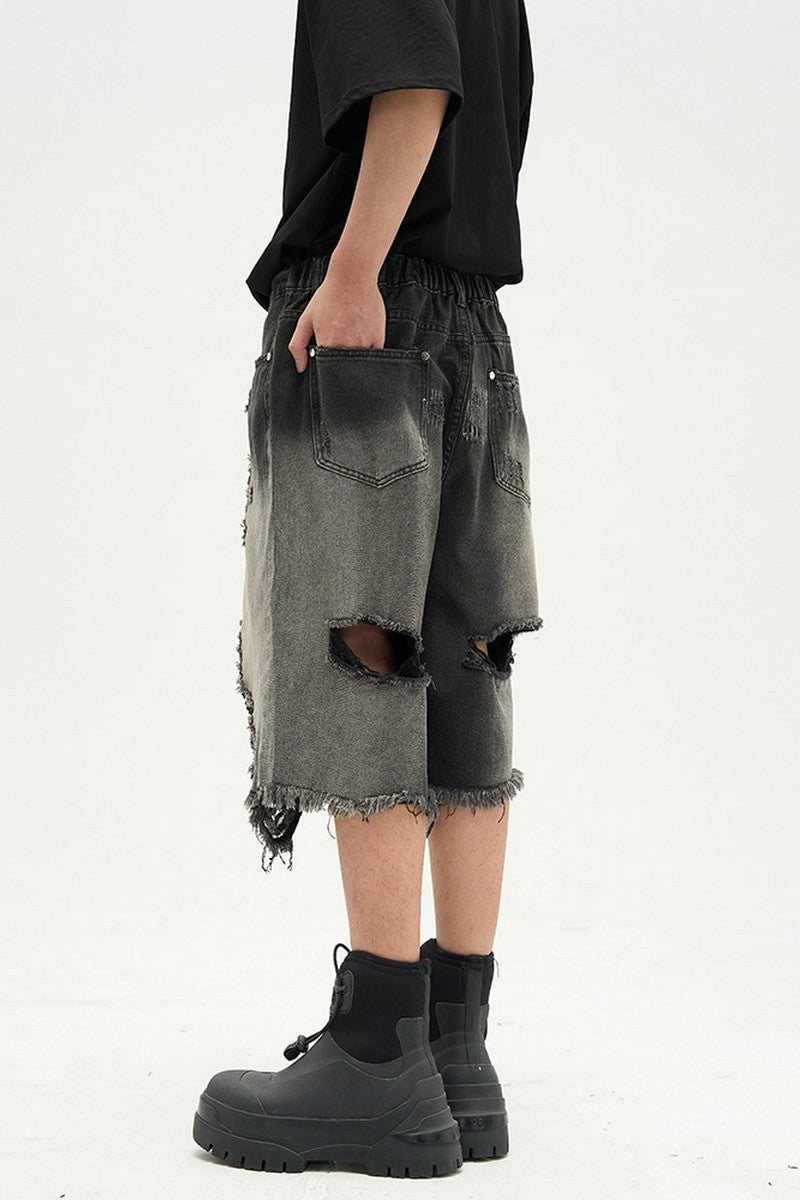 Ripped Jeans Shorts