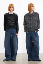 Riveted Distressed Carpenter Pants