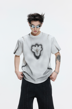 Spray Dyed Padded T-Shirt