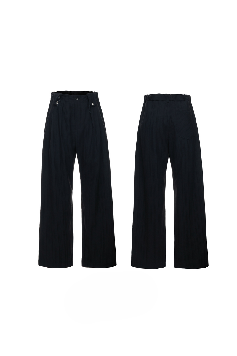 Striped Wide Leg Trousers