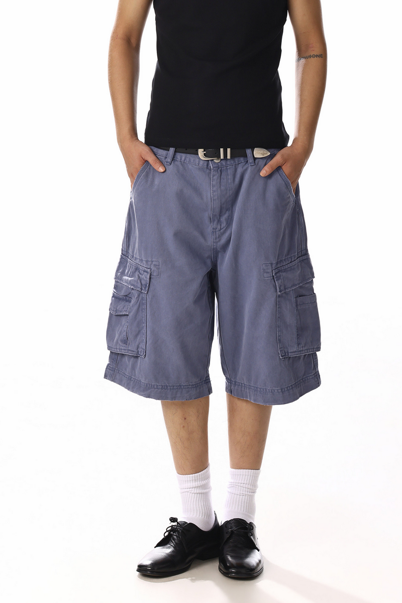 French Workwear Cargo Shorts
