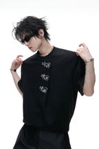 Asymmetric Embroidered T-Shirt