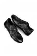 Washed Horsehide Trainer Sneakers