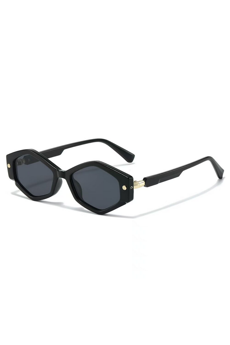 Oversized Studded Hexagon Sunglasses
