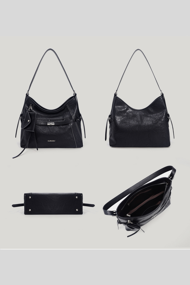 Premium Leather Hobo Bag