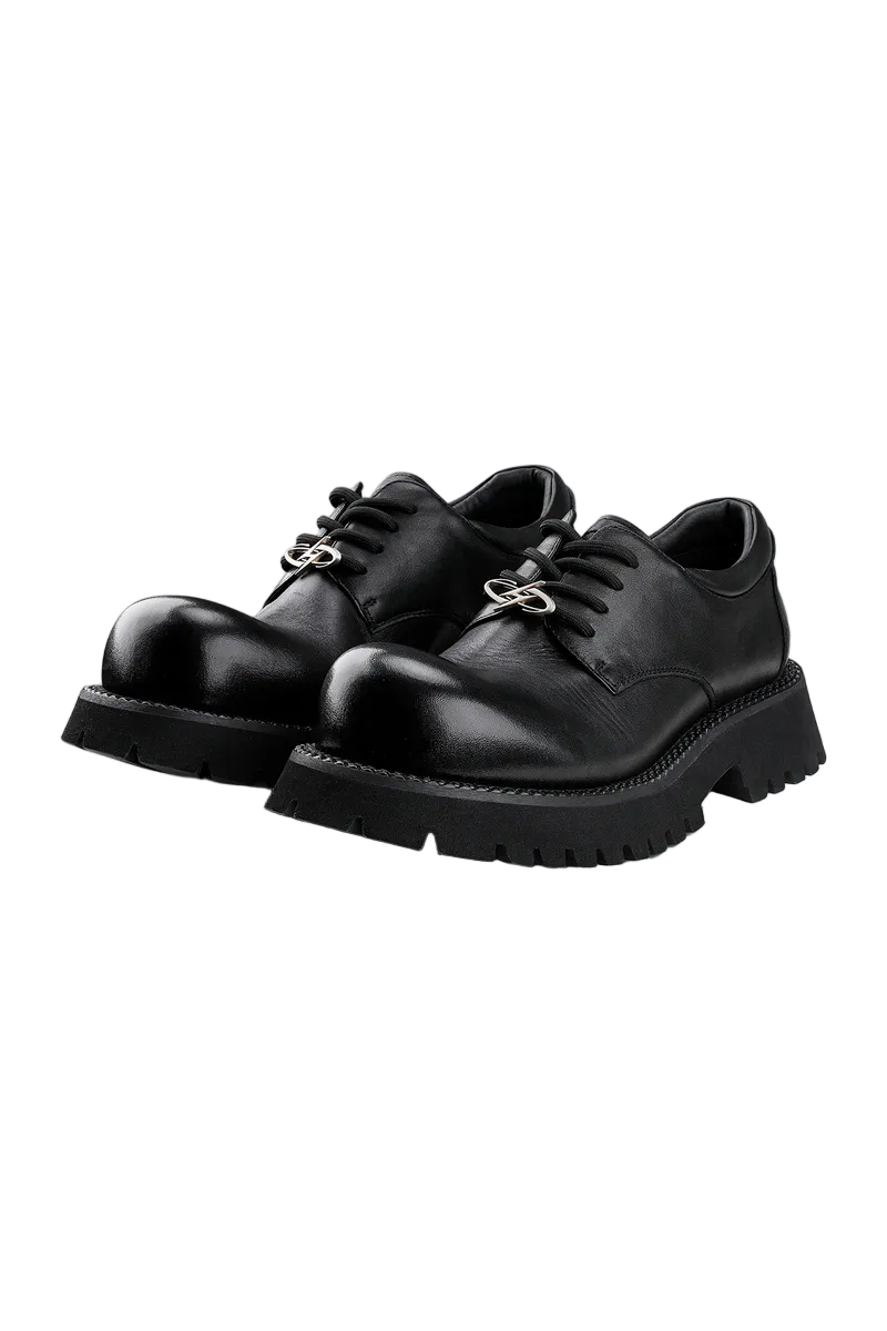Chunky Leather Derby Shoes