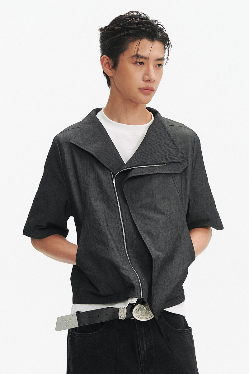 Asymmetric Linen Shirt