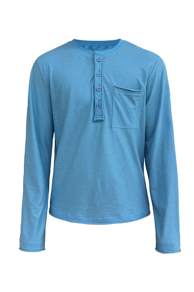 Pocket Henley Long Sleeve